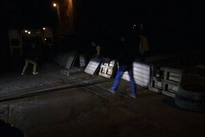 Баррикады в Стаханове