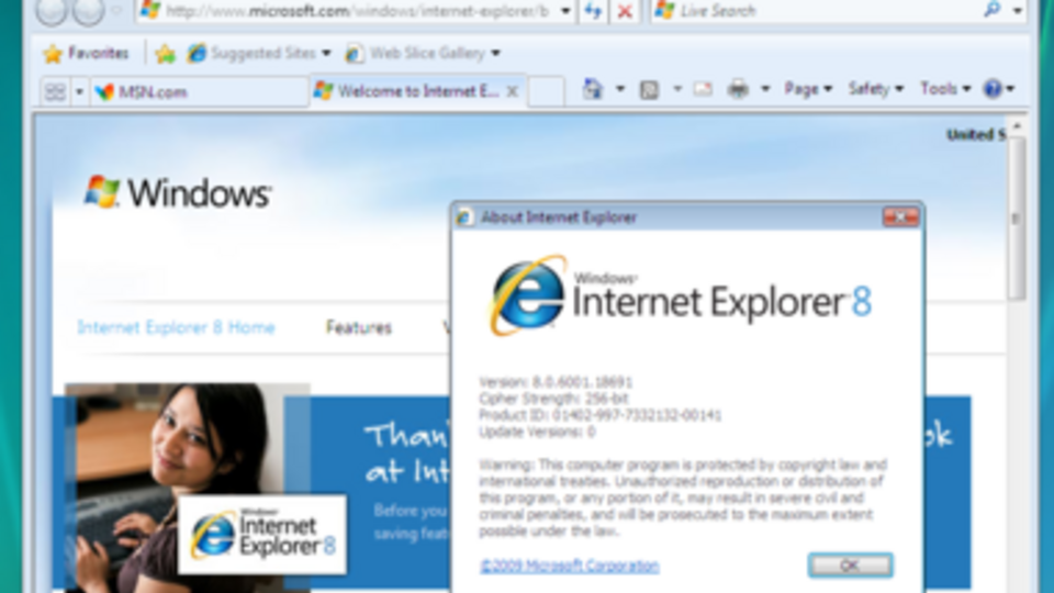 В системе защиты Internet Explorer обнаружена брешь