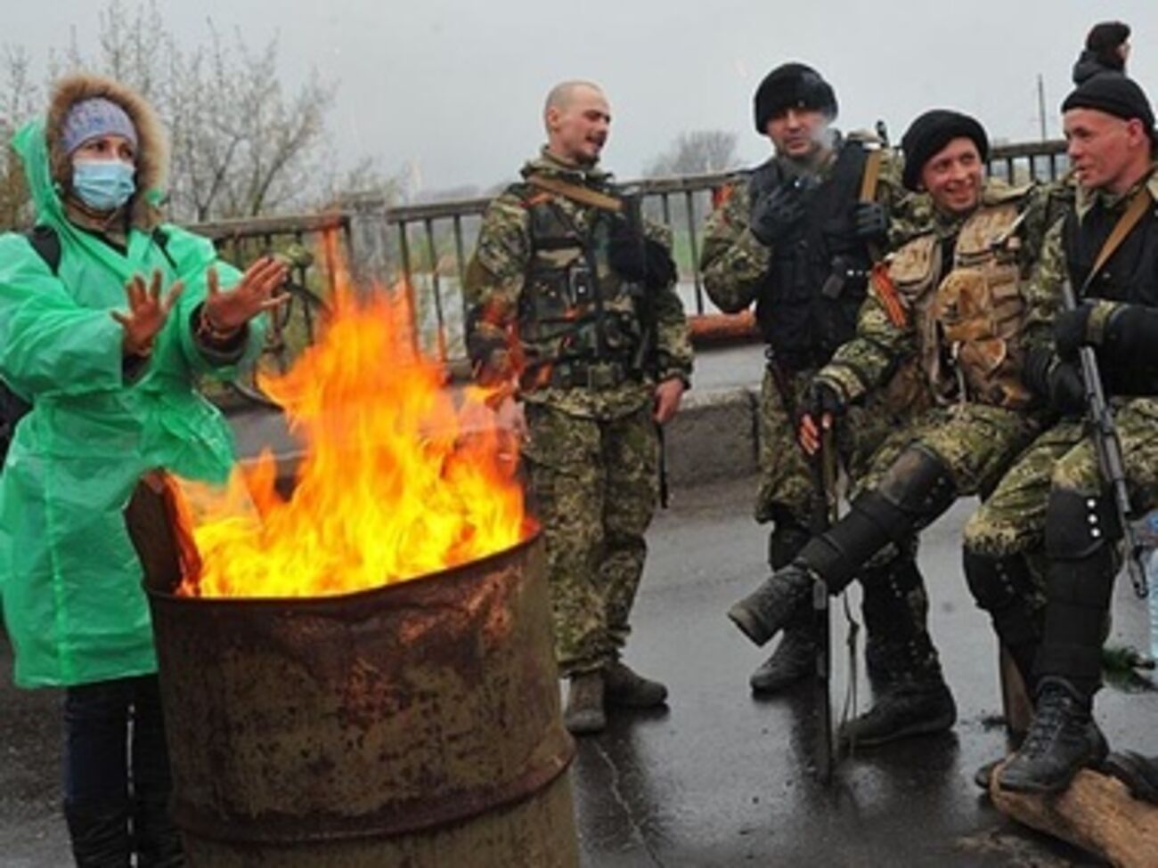 Один из блокпостов в Славянске