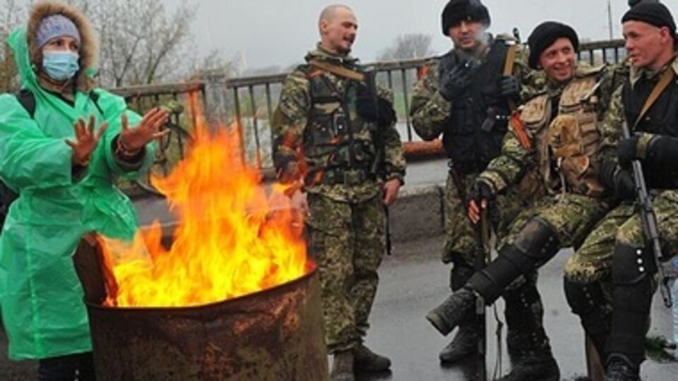 Один из блокпостов в Славянске