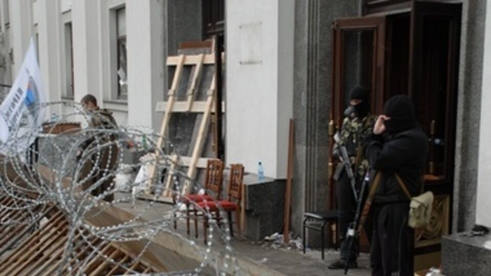 Баррикады возле облгосадминистрации