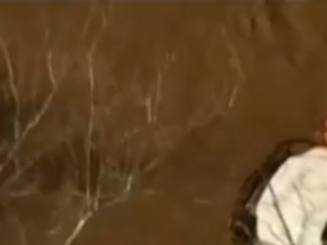 Пожарные спасли мужчину, который застрял на крыше своей машины