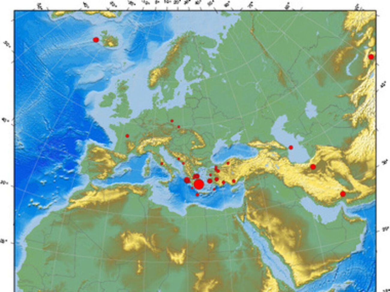 Неподалеку от Афин произошло землетрясение