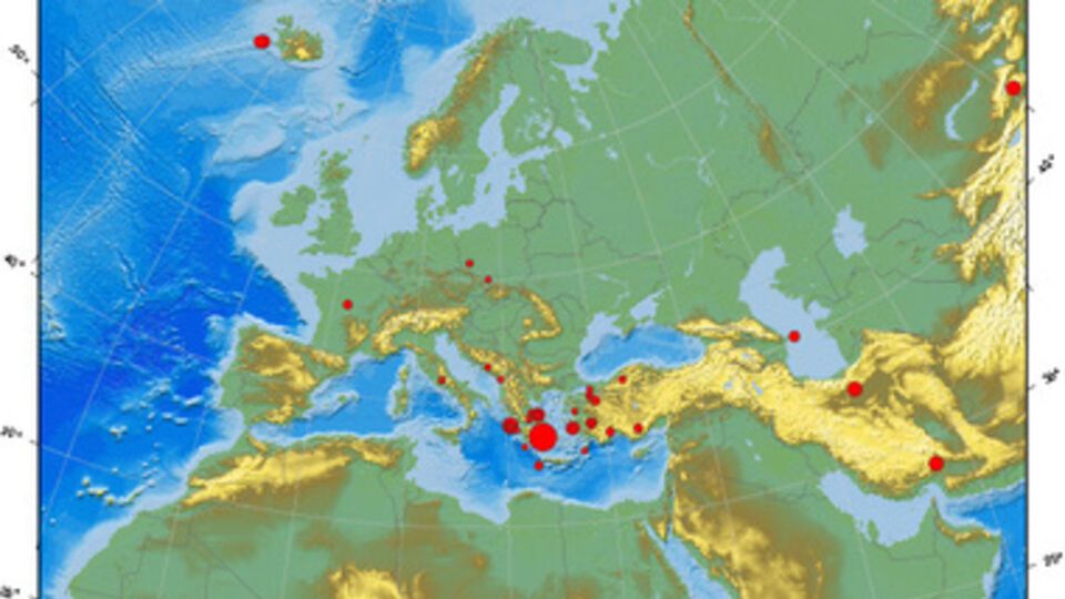Неподалеку от Афин произошло землетрясение