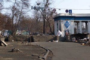 В Киеве стало одной баррикадой меньше