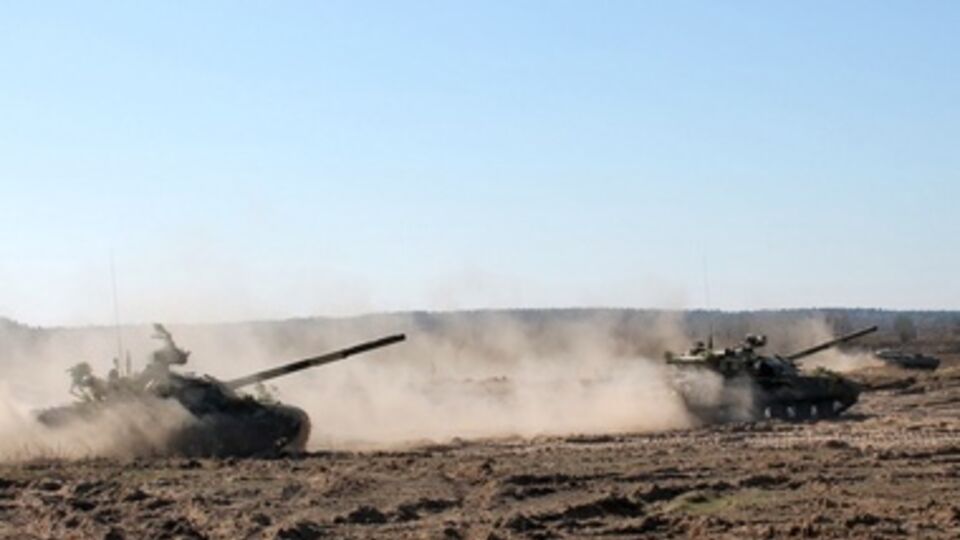 В Черниговской области прошли военные учения. Фоторепортаж