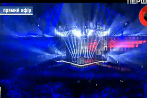 В прямом эфире конкурс транслирует "Первый национальный"