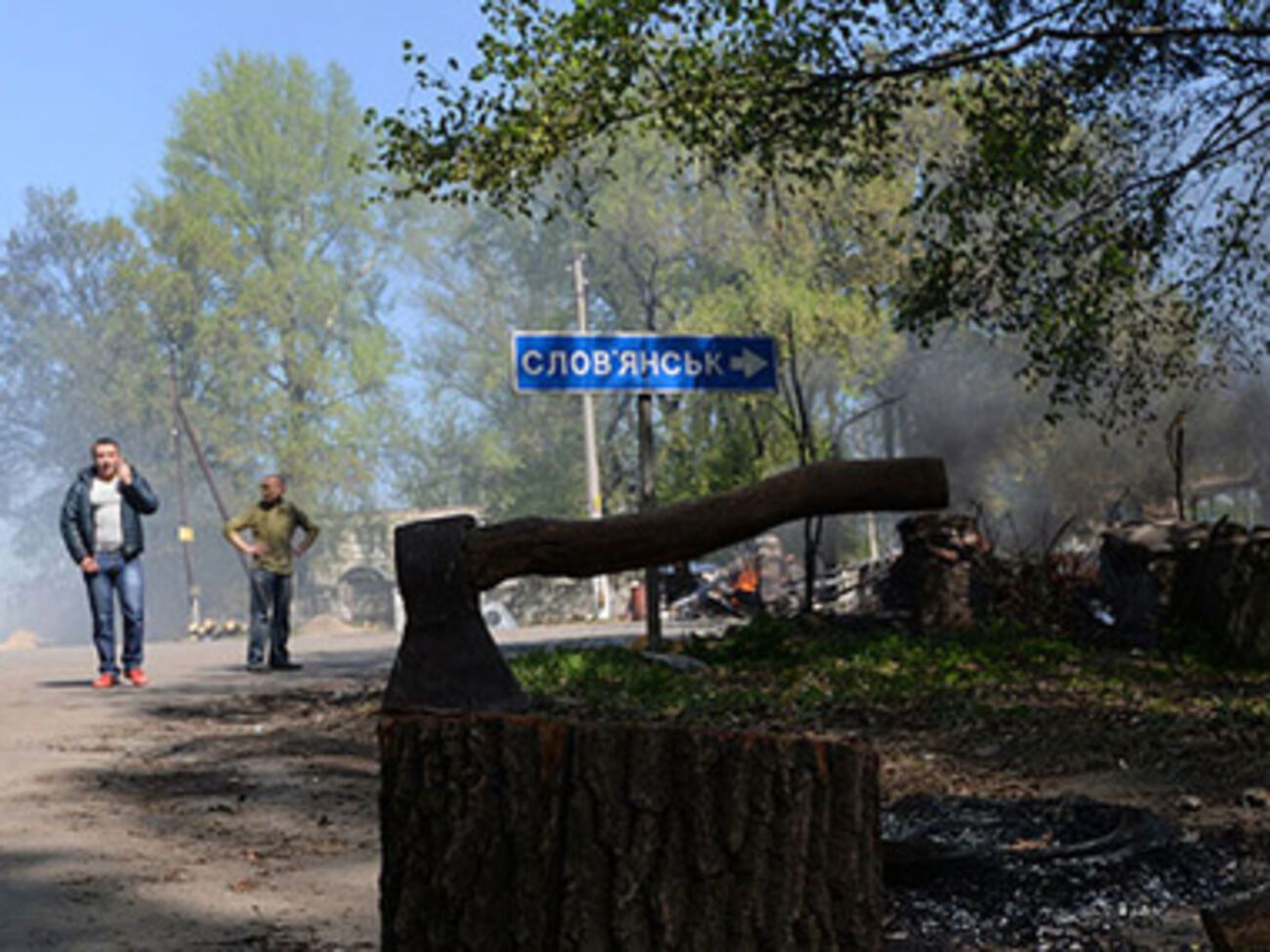 В Славянске сепаратисты продолжают попытки захватить телевышку