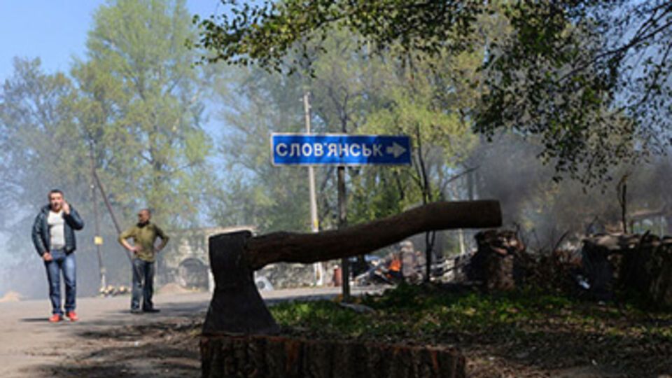 В Славянске сепаратисты продолжают попытки захватить телевышку