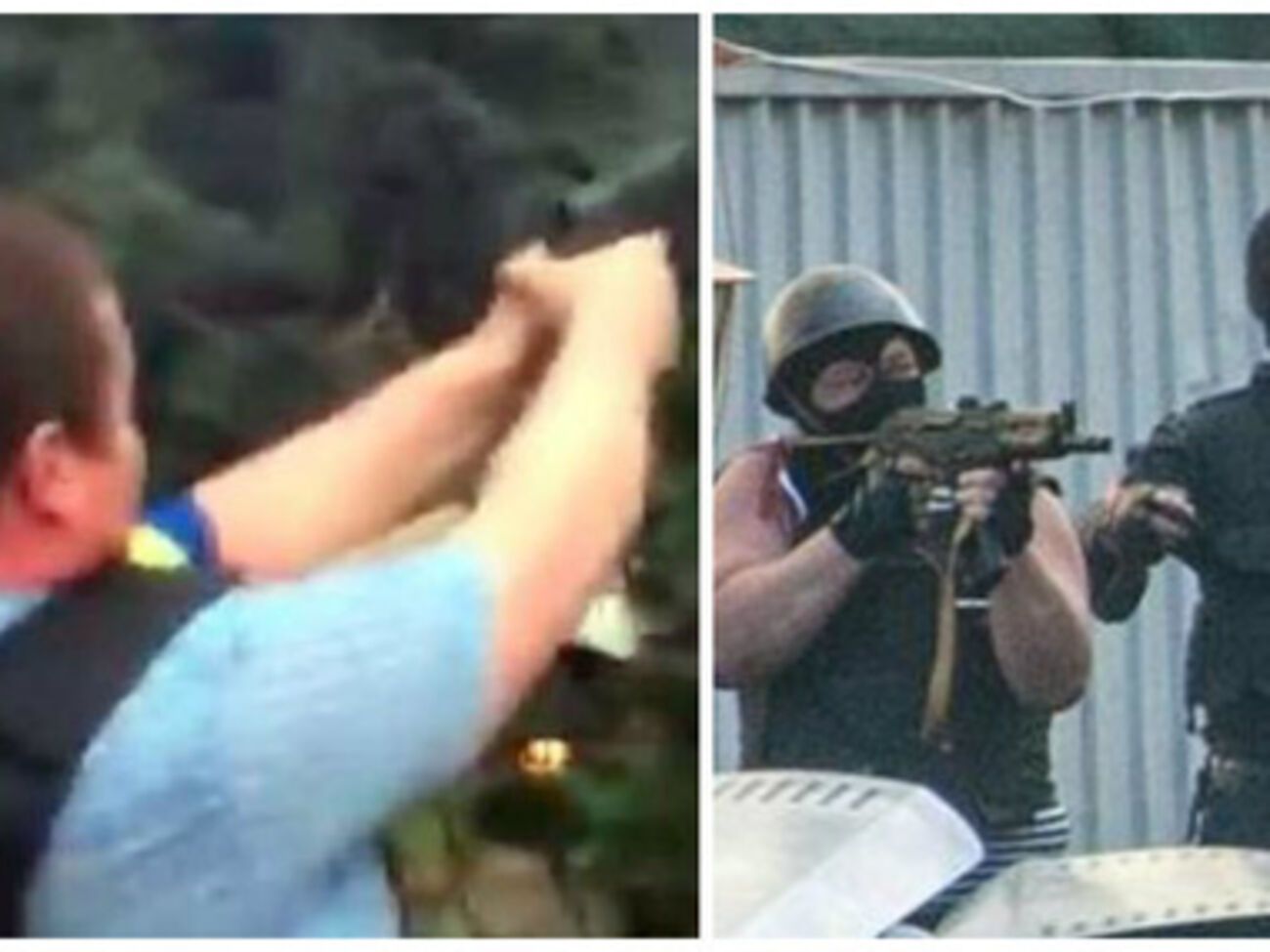 Этих двух стрелков, действовавших по разные стороны баррикад, приняли за одного человека