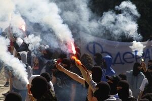 Ультрас убедили Федерацию футбола провести финал Кубка Украины со зрителями. Фоторепортаж