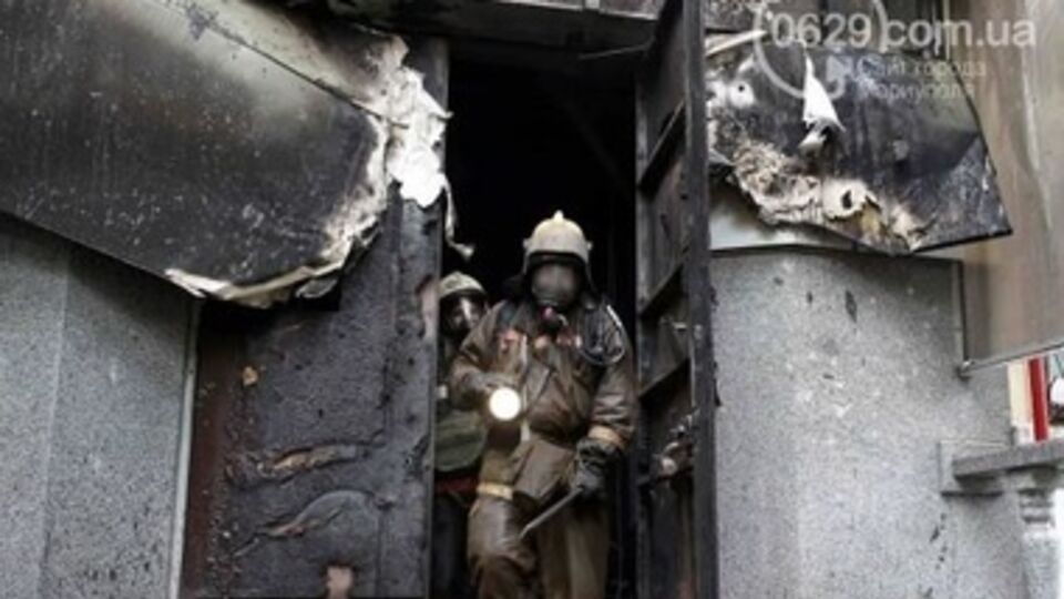 В сгоревшем здании нашли труп