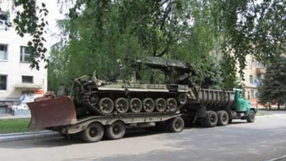 ИМР везли по улицам Краматорска