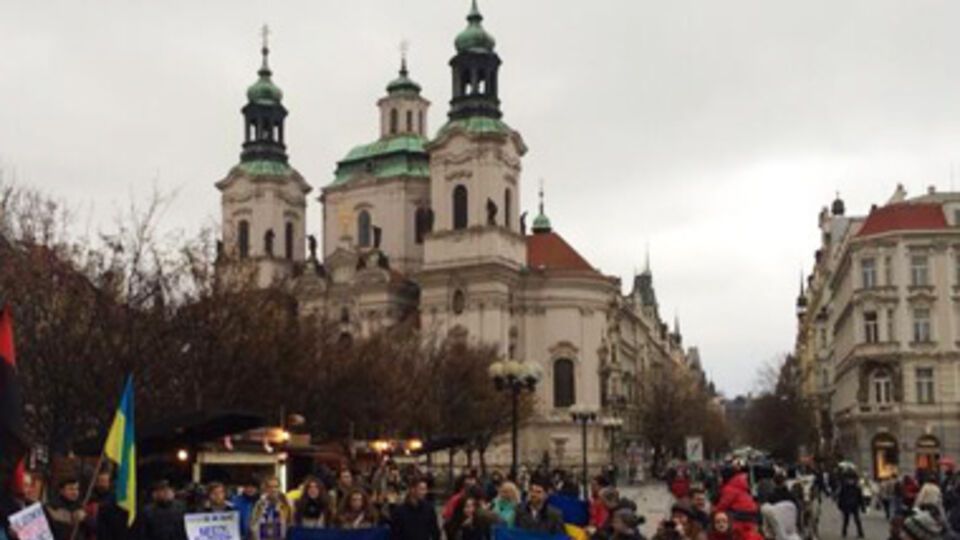 Прага поддержала Евромайдан еще 24-го ноября