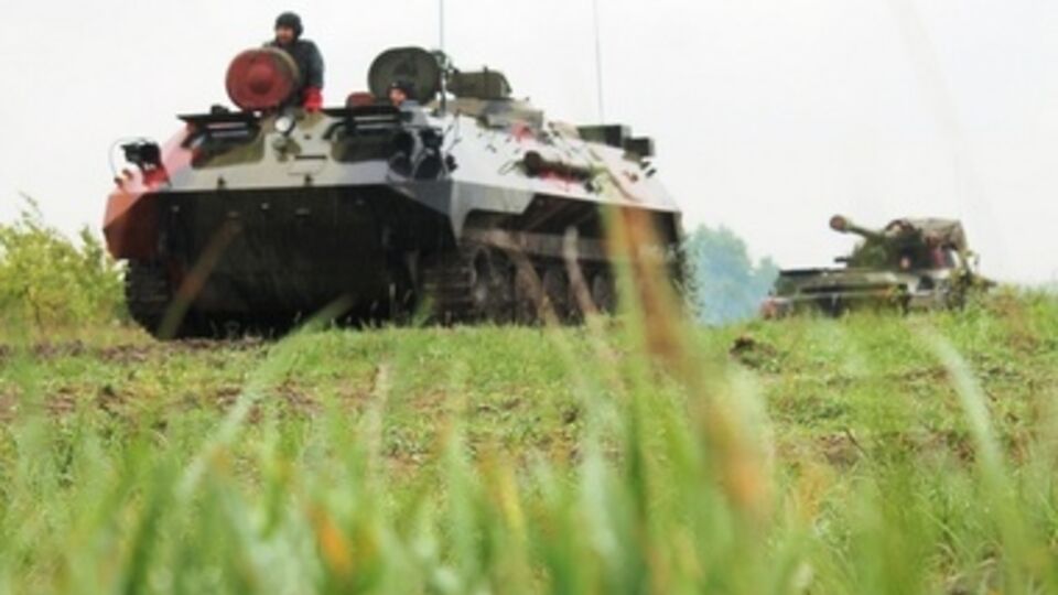 Украинские артиллеристы провели учения. Фоторепортаж