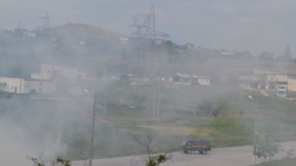 Керчь накрыла дымовая завеса