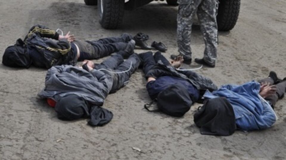 Сепаратисты были задержаны на одном из блокпостов