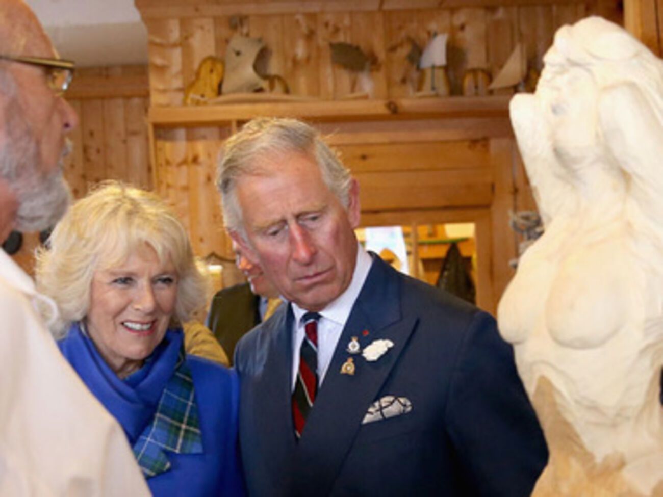 Принц Чарльз в музее иммиграции