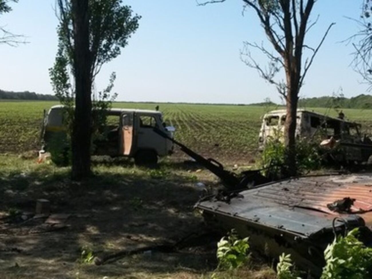 Гибель украинских военных под Волновахой. Фоторепортаж
