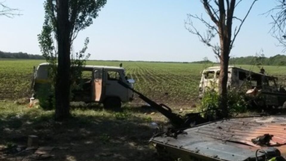 Гибель украинских военных под Волновахой. Фоторепортаж