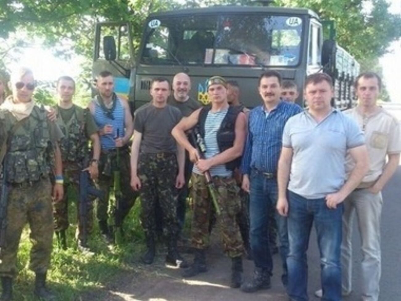 Бойцы 51-й механизированной бригады, на которых напали террористы под Волновахой