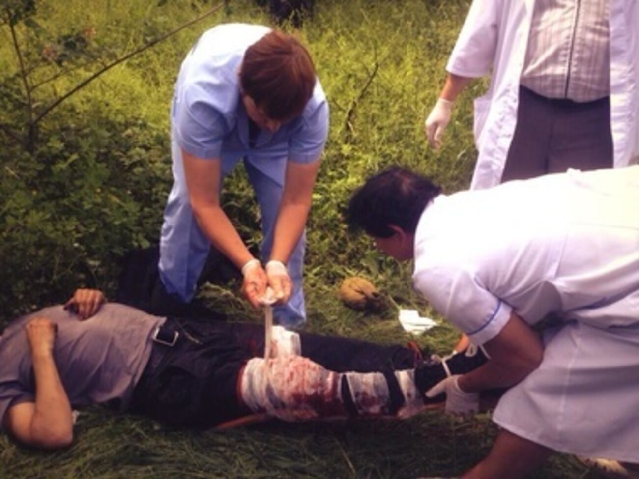 Утренний бой в Карловке Донецкой области. Фоторепортаж