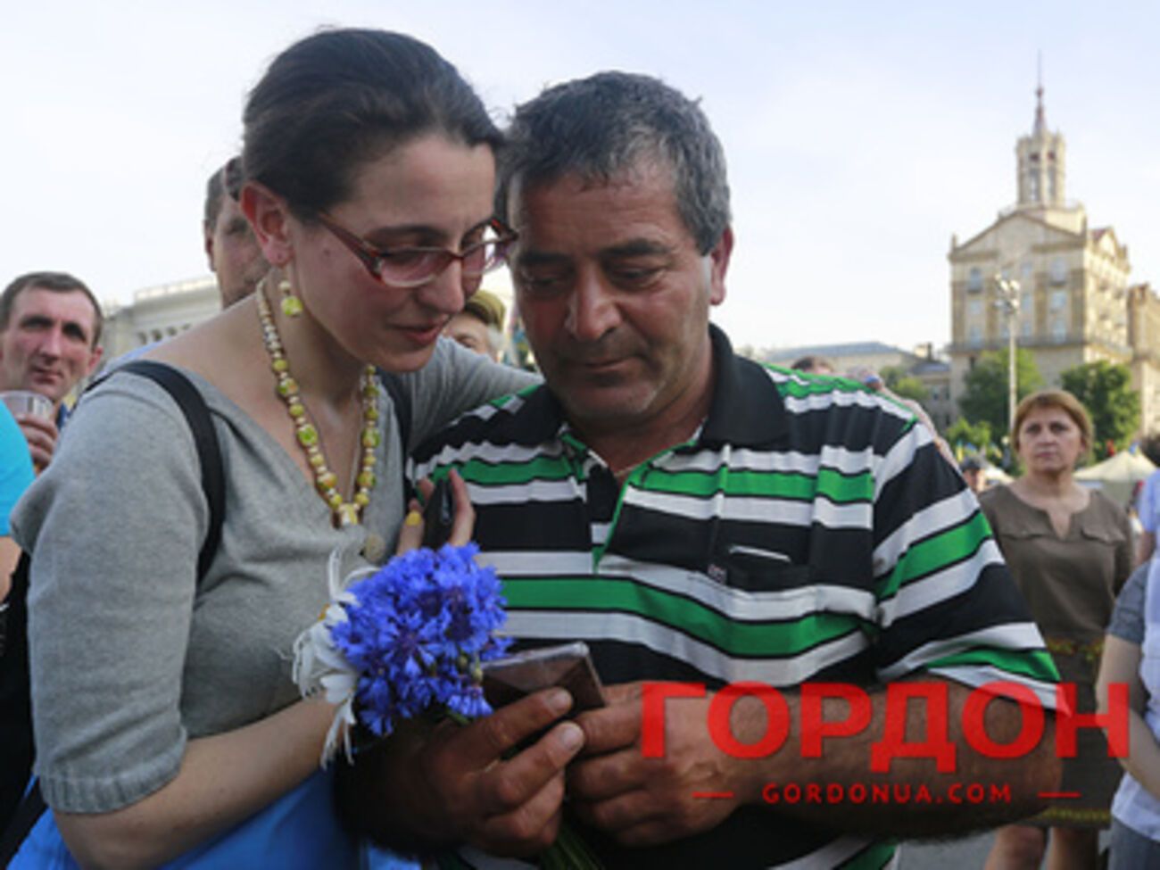 На Евромайдан в Киеве приехал отец погибшего Сергея Нигояна. Фоторепортаж