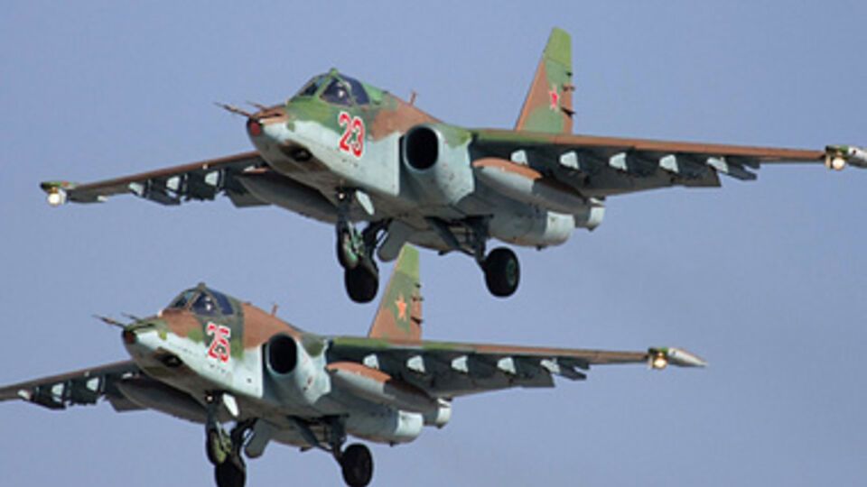 Су-25, российские штурмовики для нанесения ударов по наземным целям