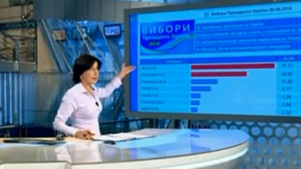 Первый канал России: Вот такая странная картинка появилась на центральном сервере ЦИК Украины.