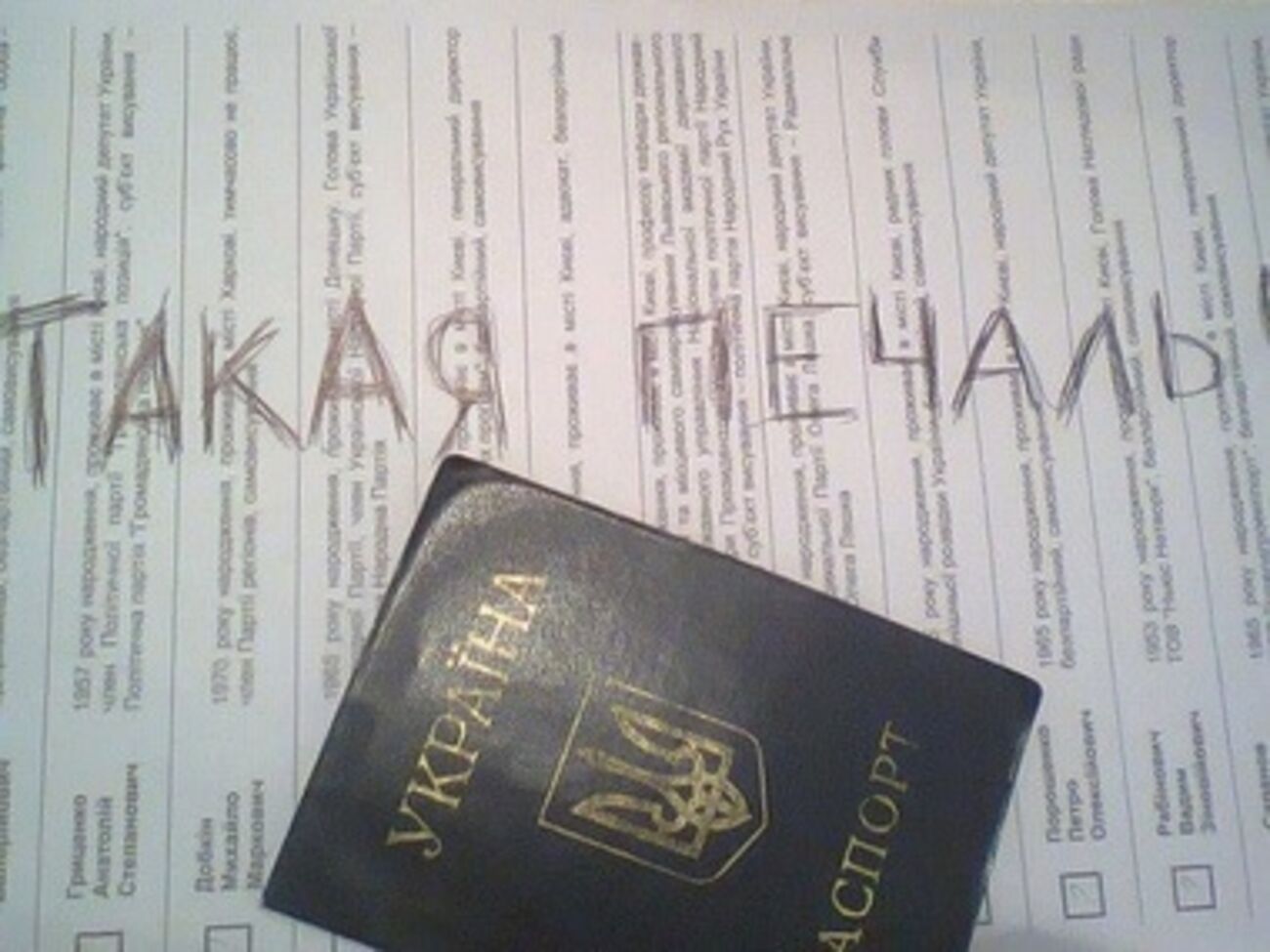 Некоторых избирателей список кандидатов заставил приуныть