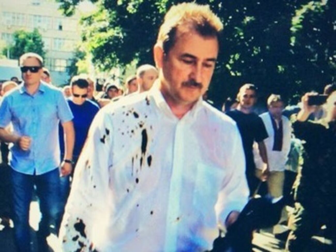 Евромайдановцы еще раз напомнили Александру Попову, как они его не любят