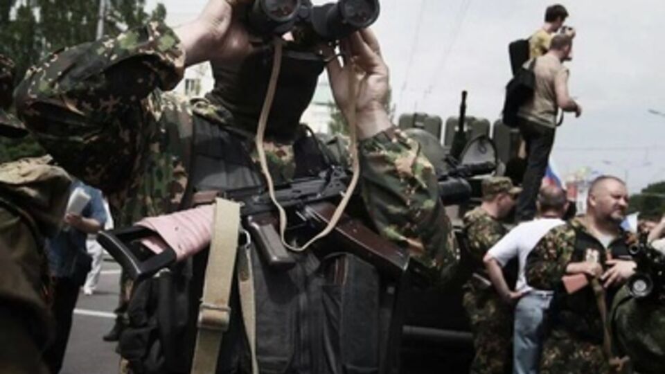 Боевики в центре Донецка