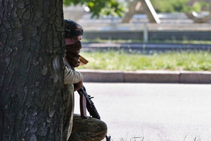 Часть обстреляли из зеленой зоны со стороны аэропорта