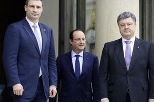Порошенко уже встречался с Олландом в апреле