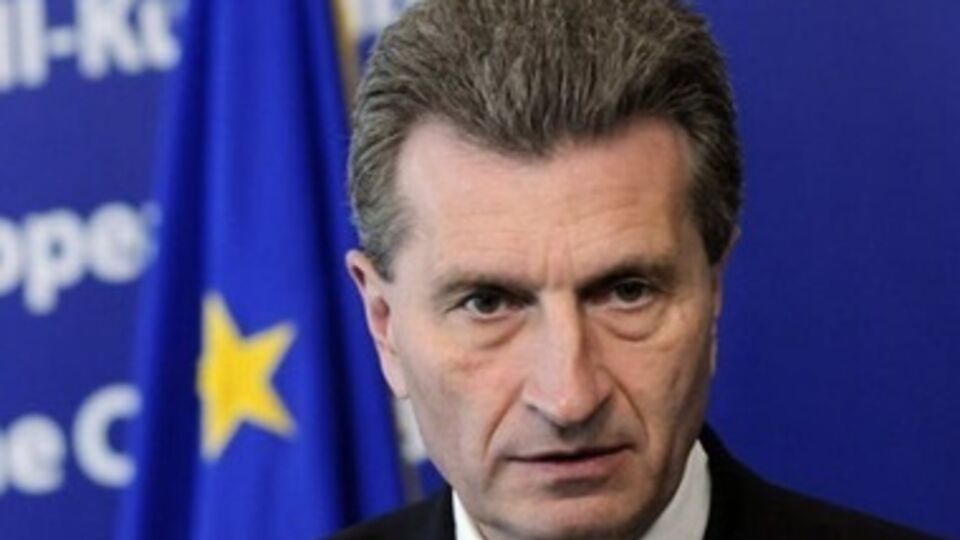 Еврокомиссар по вопросам энергетики Гюнтер Эттингер
