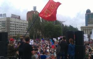 Митинг пророссийских сил в Донецке