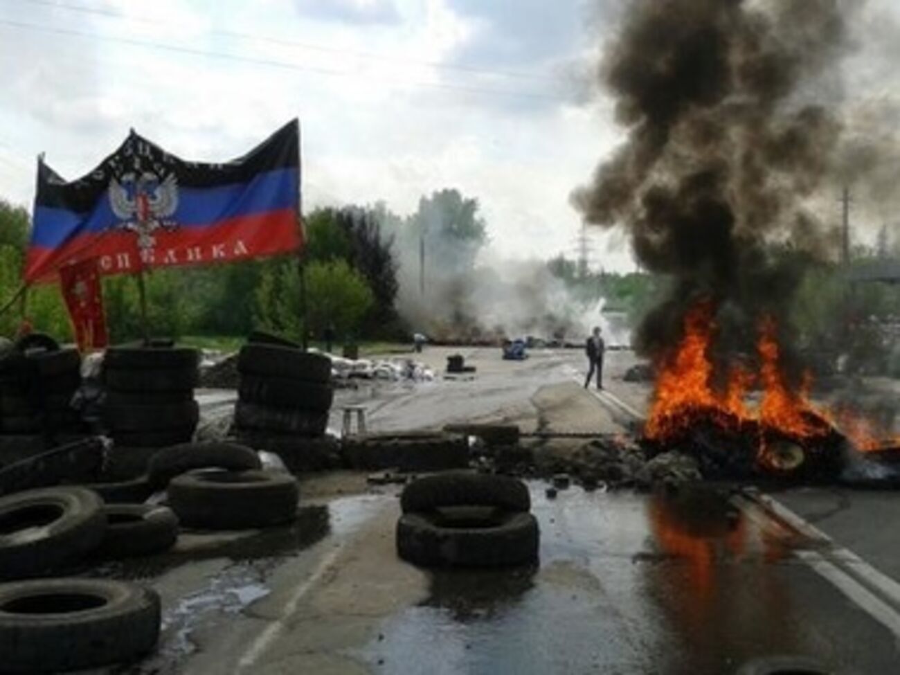 На улицах Краматорска.