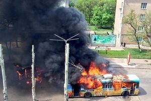 Общественный транспорт Краматорска сильно пострадал во время АТО