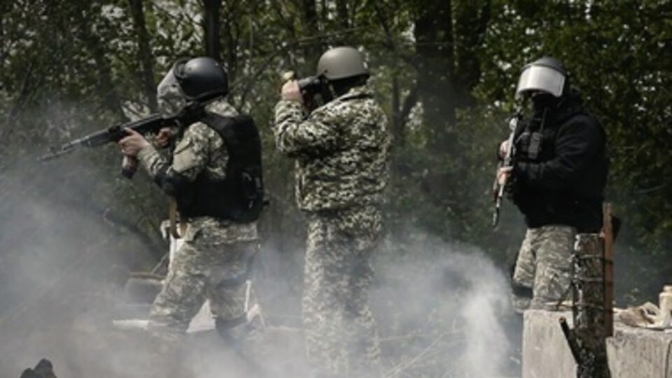 На окраине Славянска продолжается противостояние