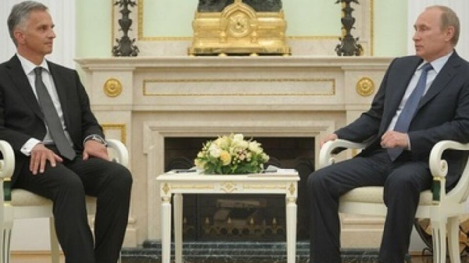 Сегодня Путин встретился с председателем ОБСЕ Дидье Буркхальтером