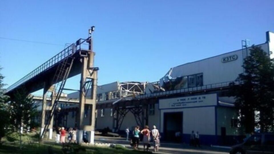 На Краматорском заводе тяжелого станкостроения обрушилась кровля