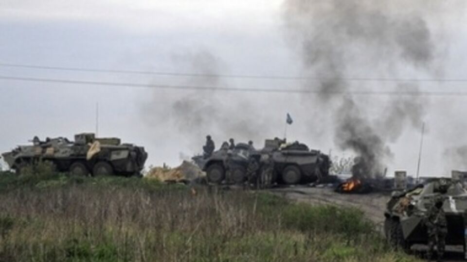 Огонь по позициям террористов открыл бронетранспортер