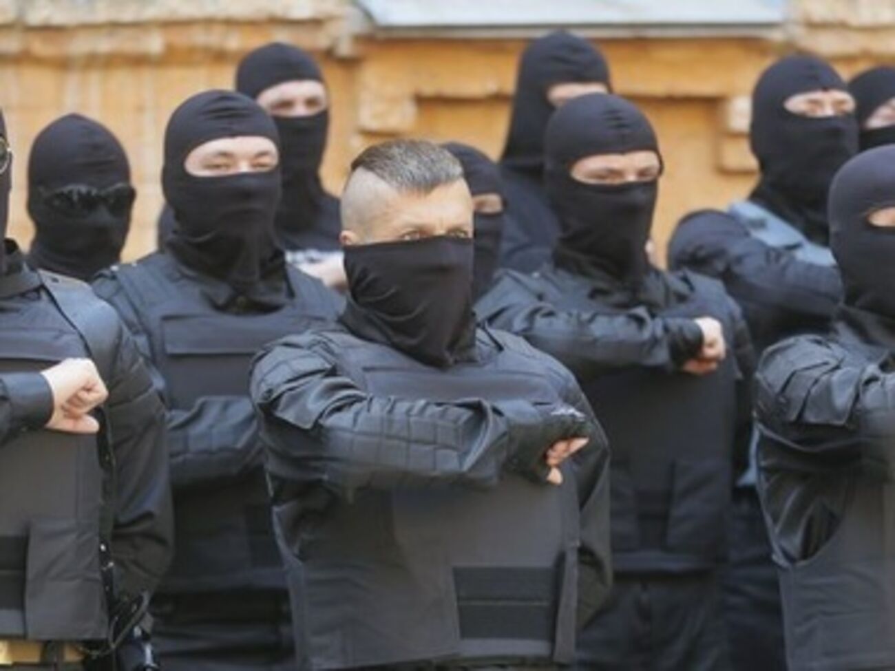 Бойцы батальона "Азов"