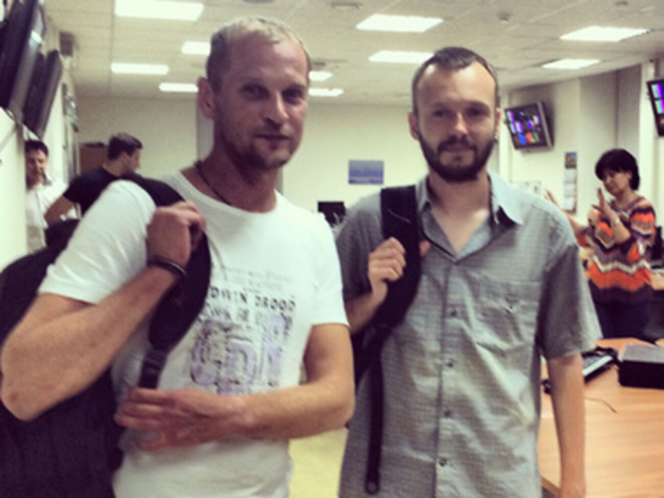 Андрей Сушенков и Антон Малышев были задержаны под Славянском 6 июня, через два дня их отпустили