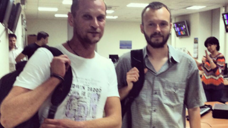 Андрей Сушенков и Антон Малышев были задержаны под Славянском 6 июня, через два дня их отпустили