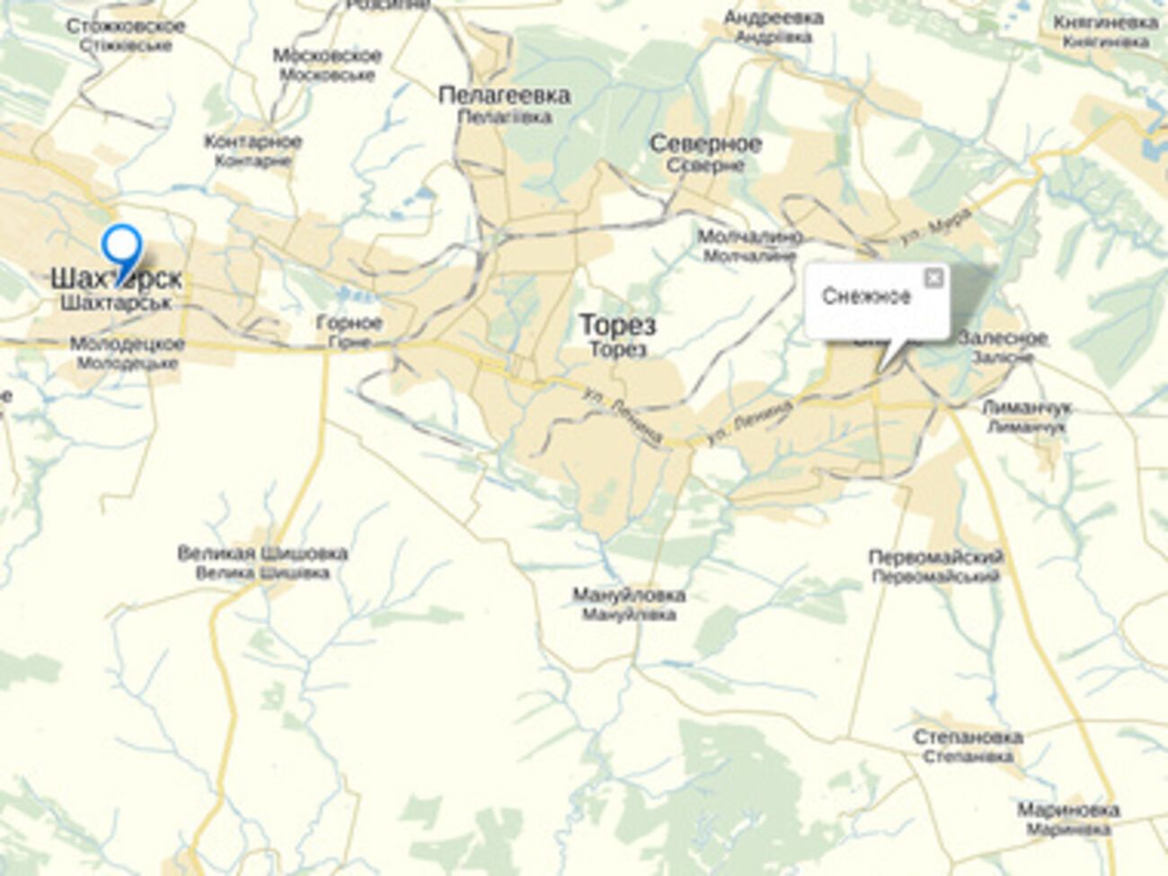 Террористы стягивают силы в Снежное