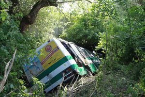 Водитель сообщил, что у автобуса отказали тормоза