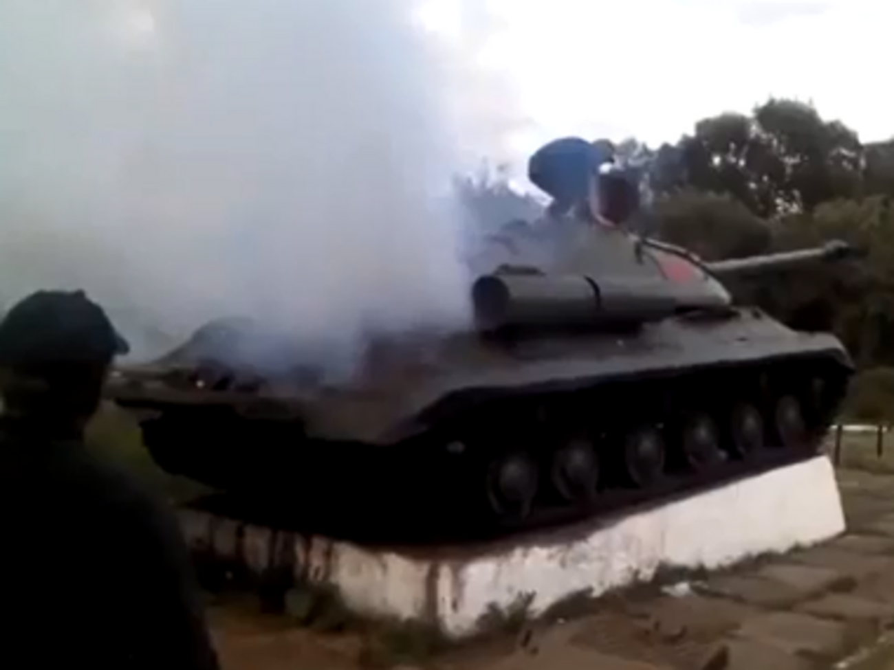 Танк пытались "оживить" еще неделю назад