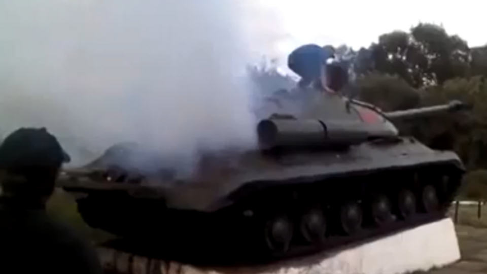 Танк пытались "оживить" еще неделю назад