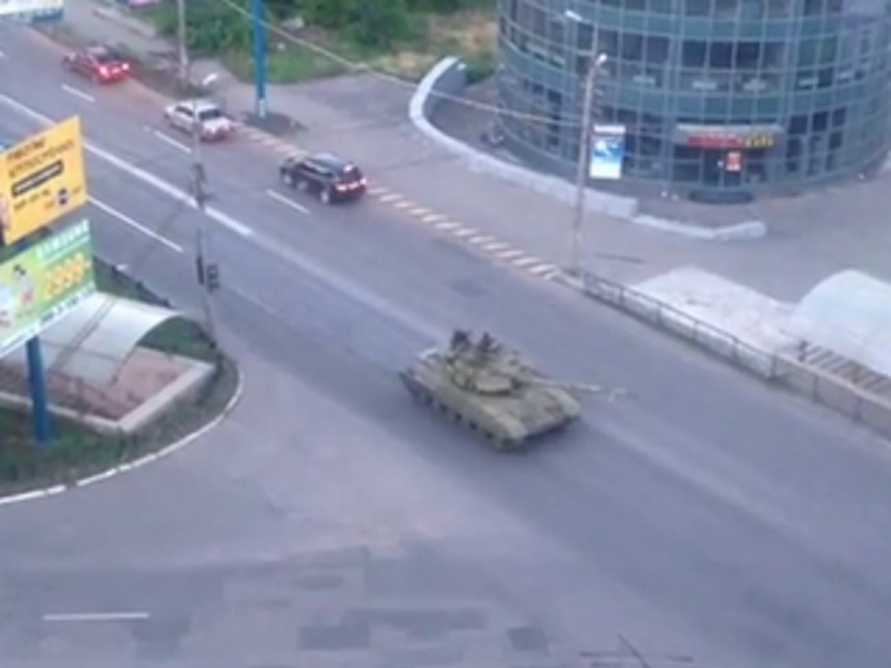 Танки на улицах Макеевки